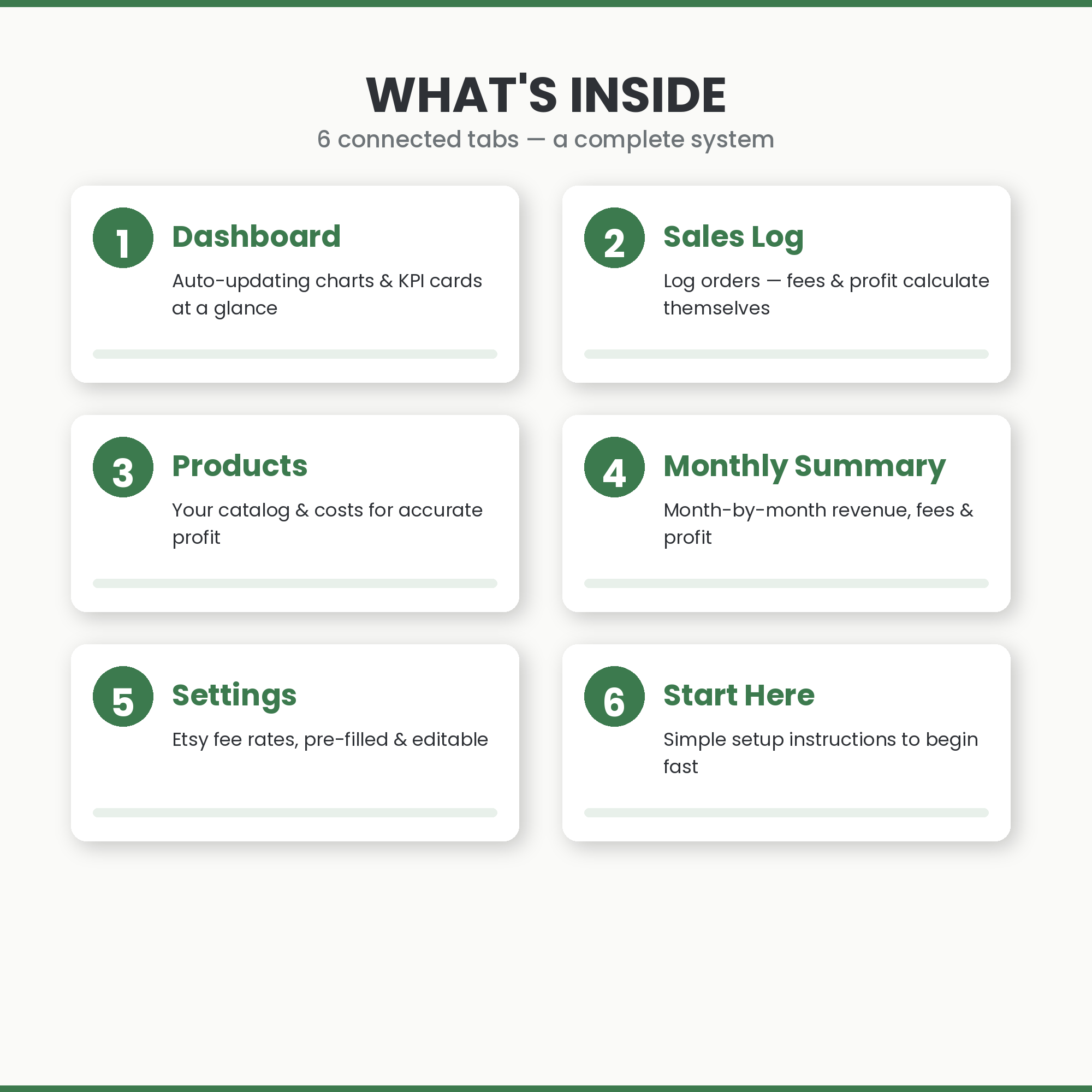 Etsy Seller Business Tracker