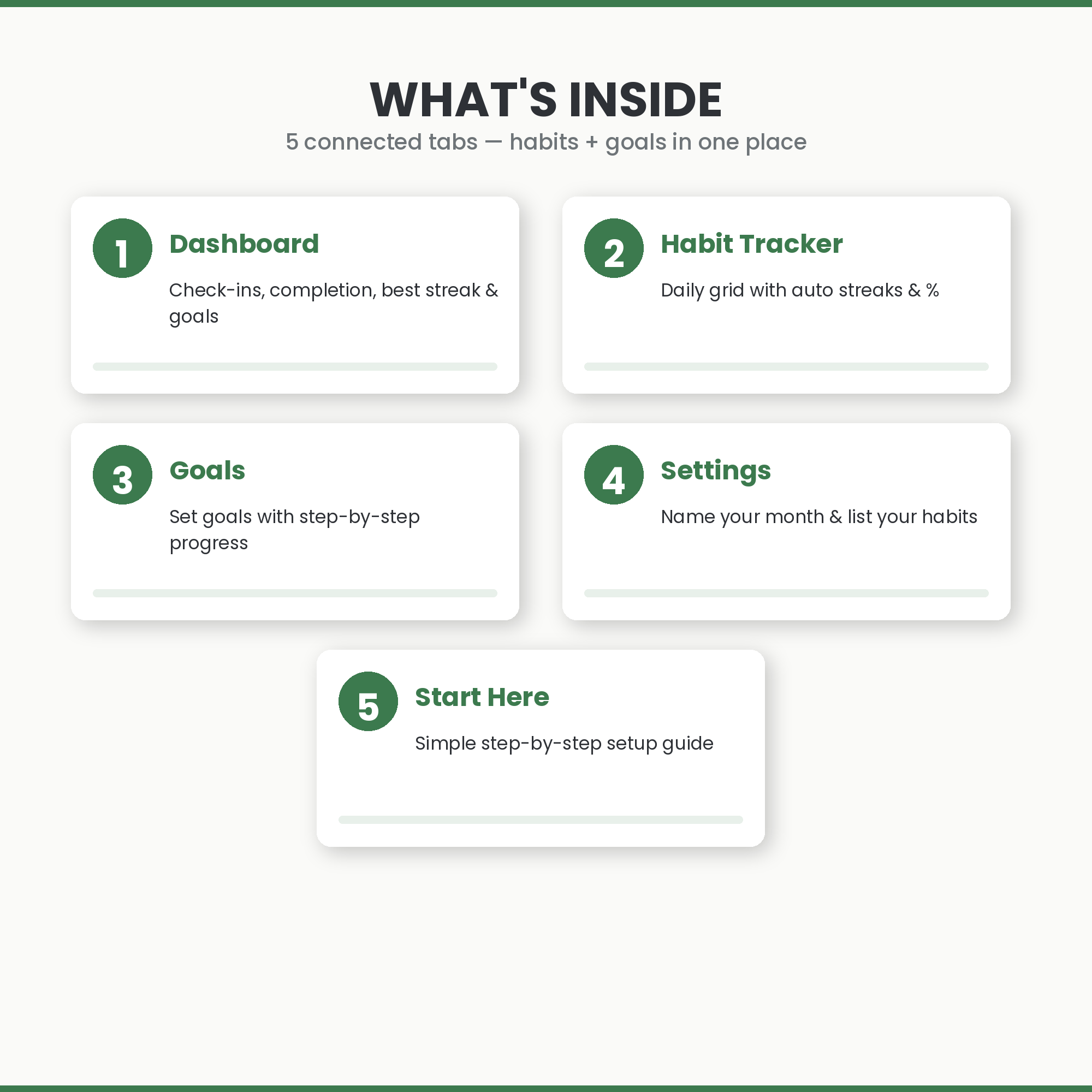 Habit Tracker + Goal Dashboard