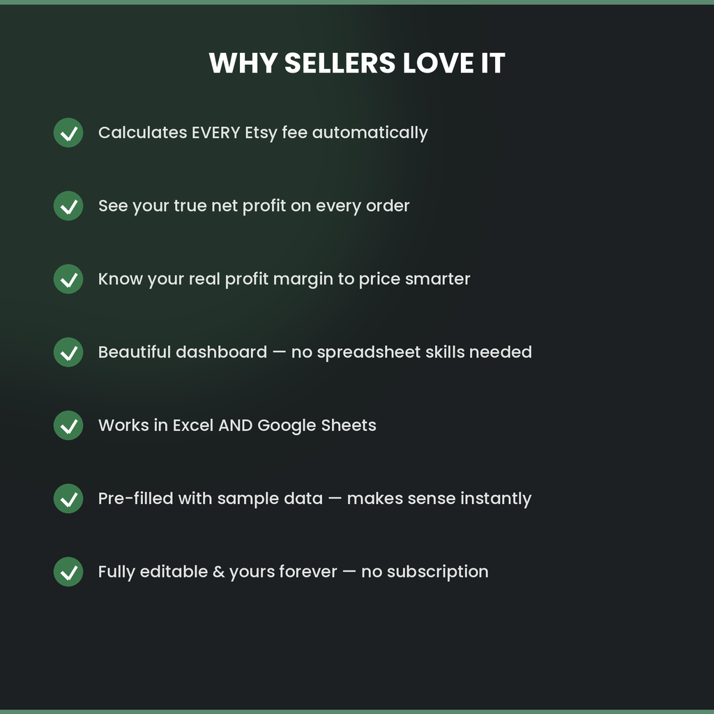 Etsy Seller Business Tracker