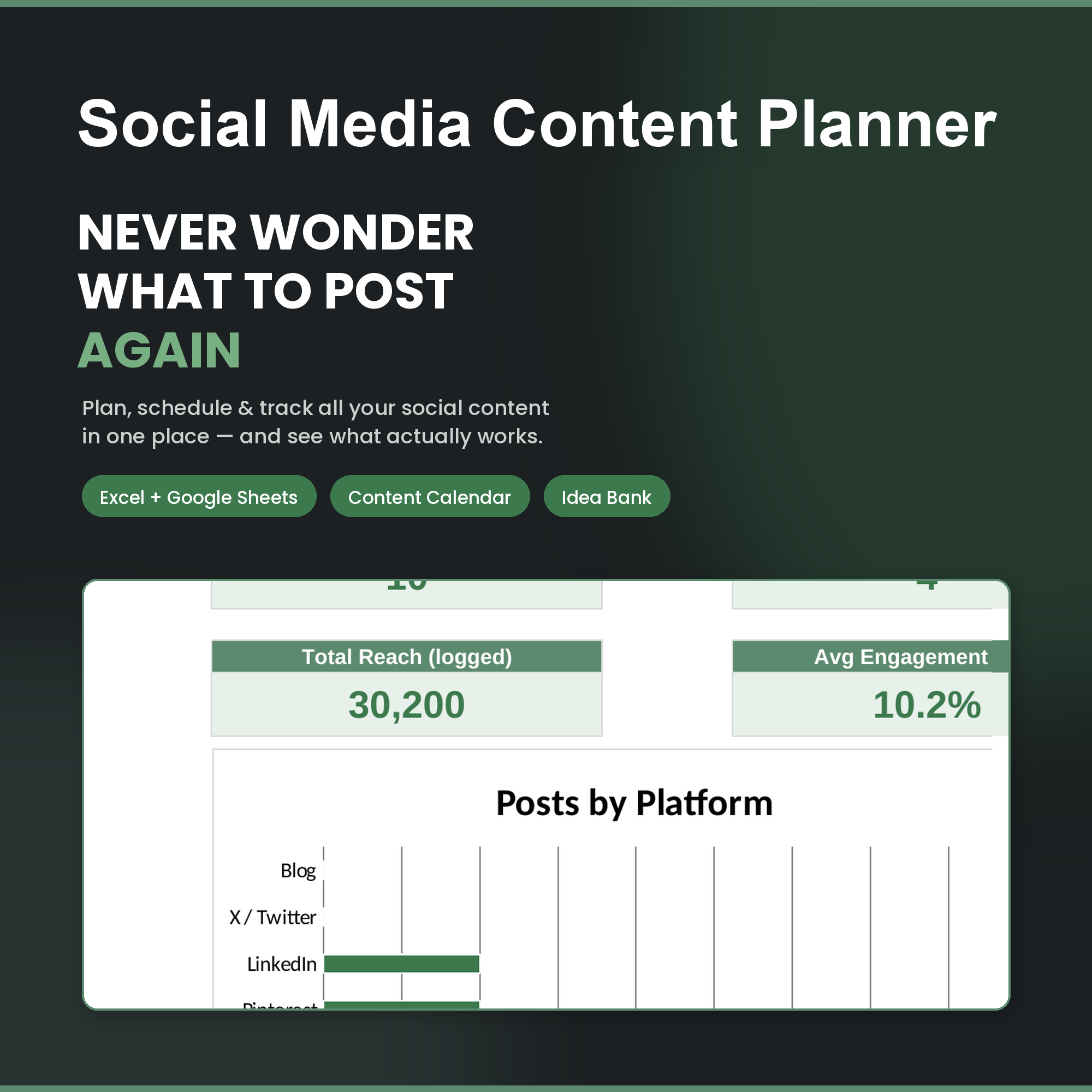 Social Media Content Planner